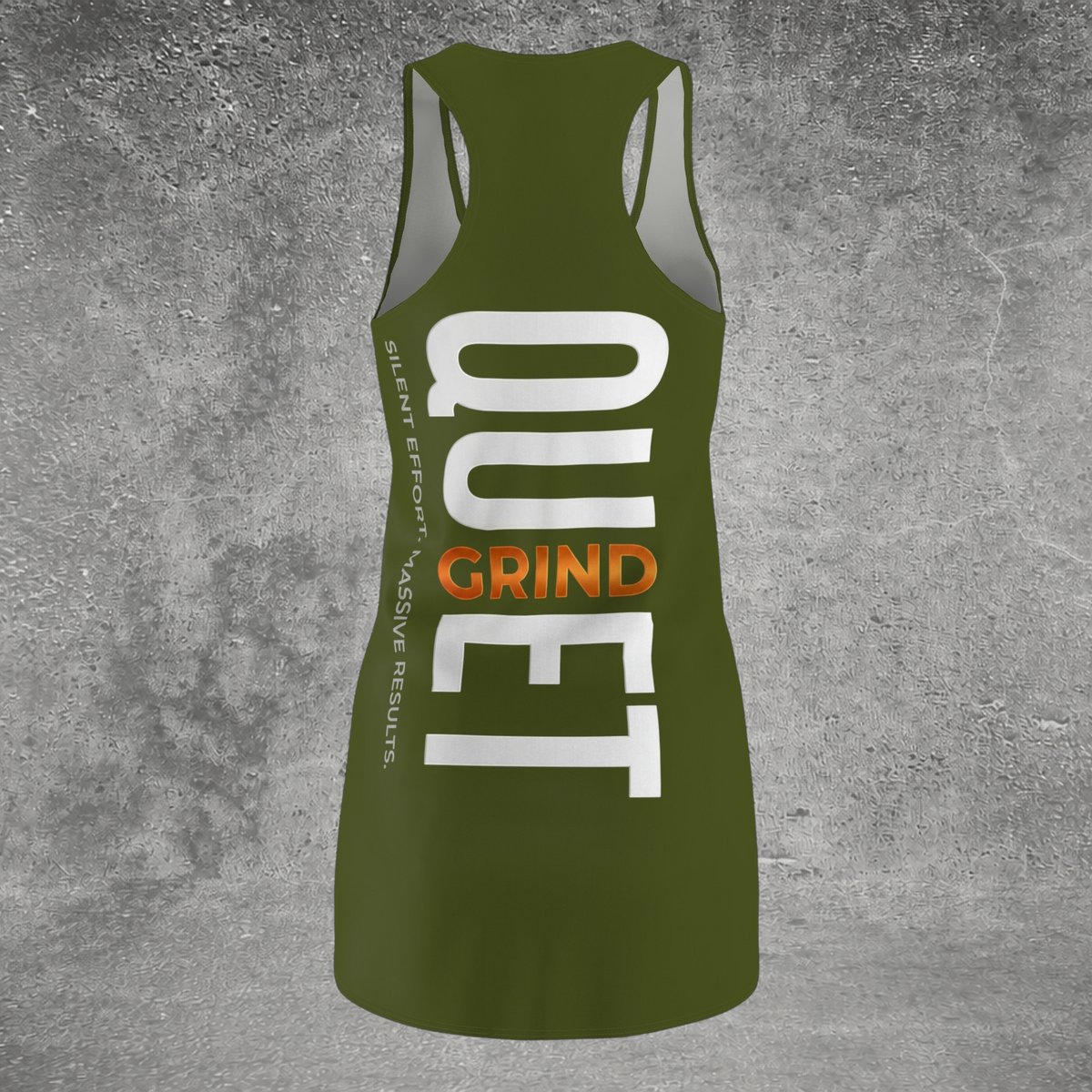 Quiet Grind Racerback Dress | Military Green