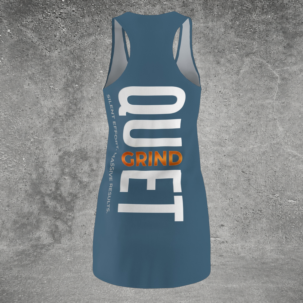 Quiet Grind Racerback Dress |  Blue / Grey