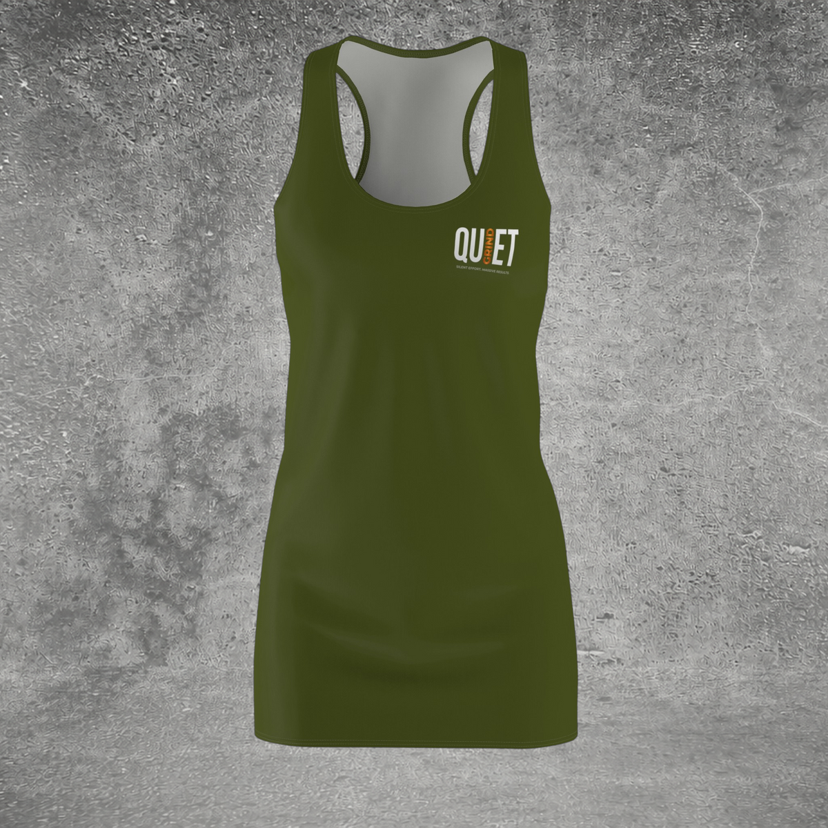 Quiet Grind Racerback Dress | Military Green