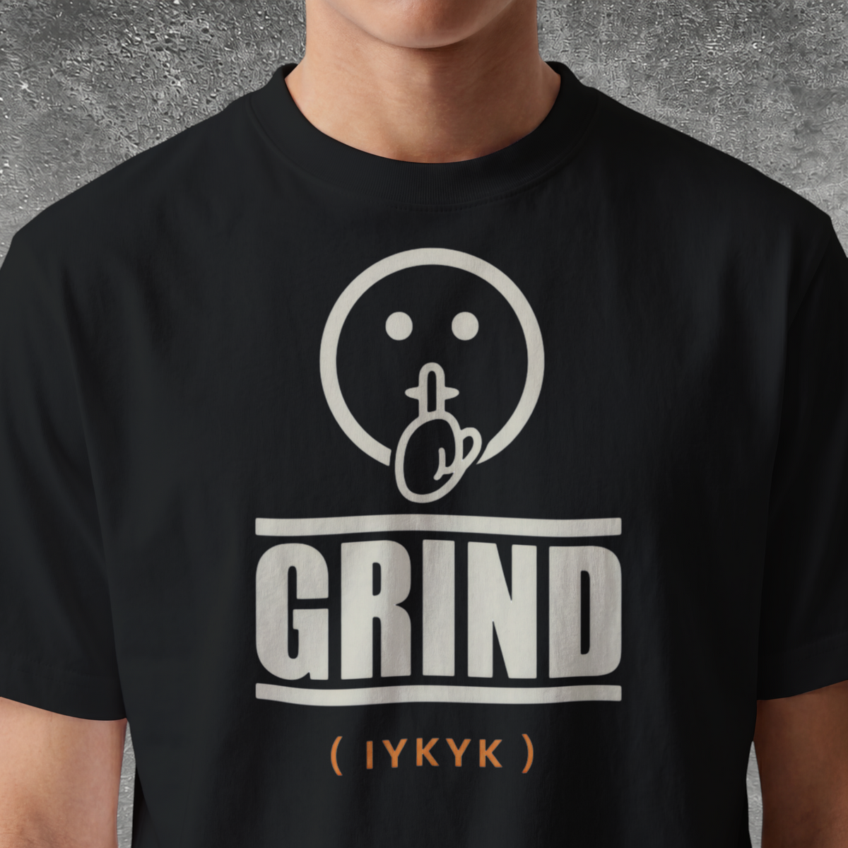 Quiet Grind Emoji Logo Tee