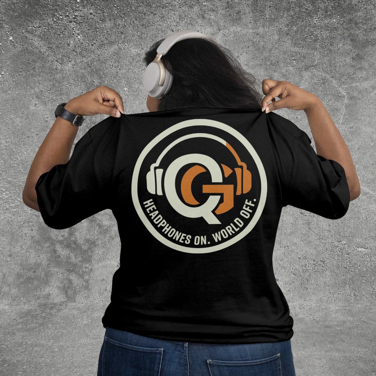 Headphones On. World Off. Tee
