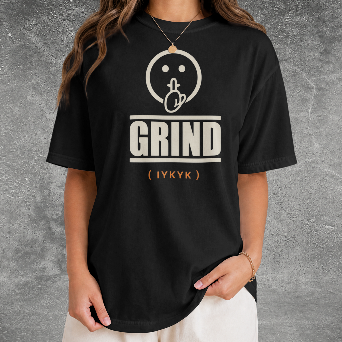Quiet Grind Emoji Logo Tee
