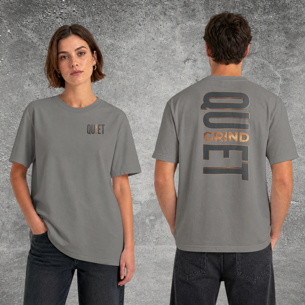 Quiet Grind Vertical Logo Tee