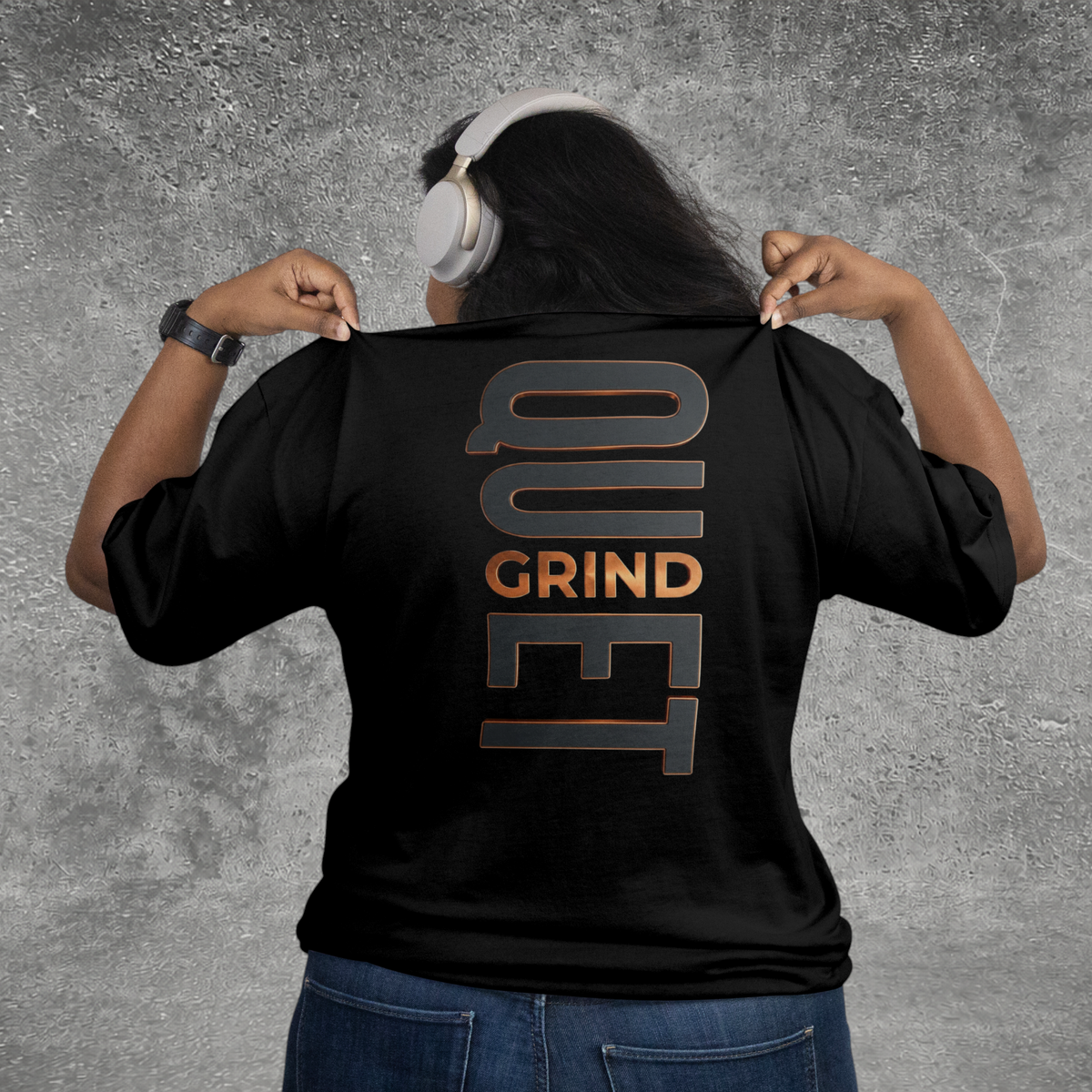 Quiet Grind Vertical Logo Tee