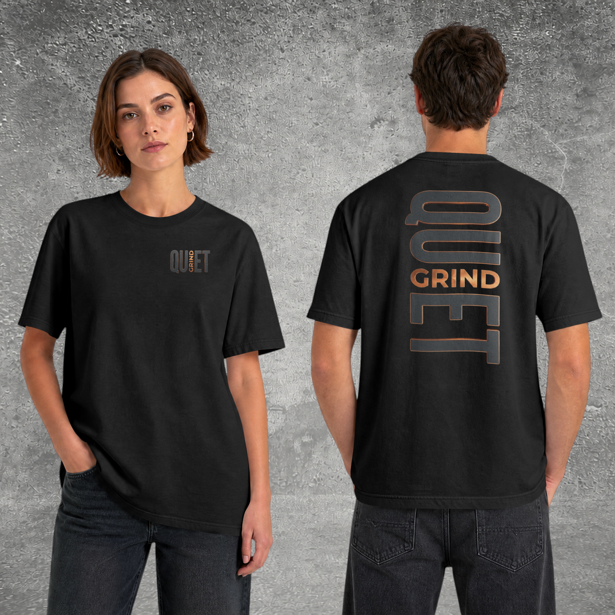 Quiet Grind Vertical Logo Tee