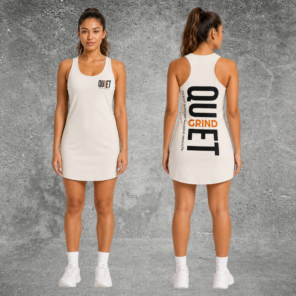 Quiet Grind Racerback Dress | Ivory