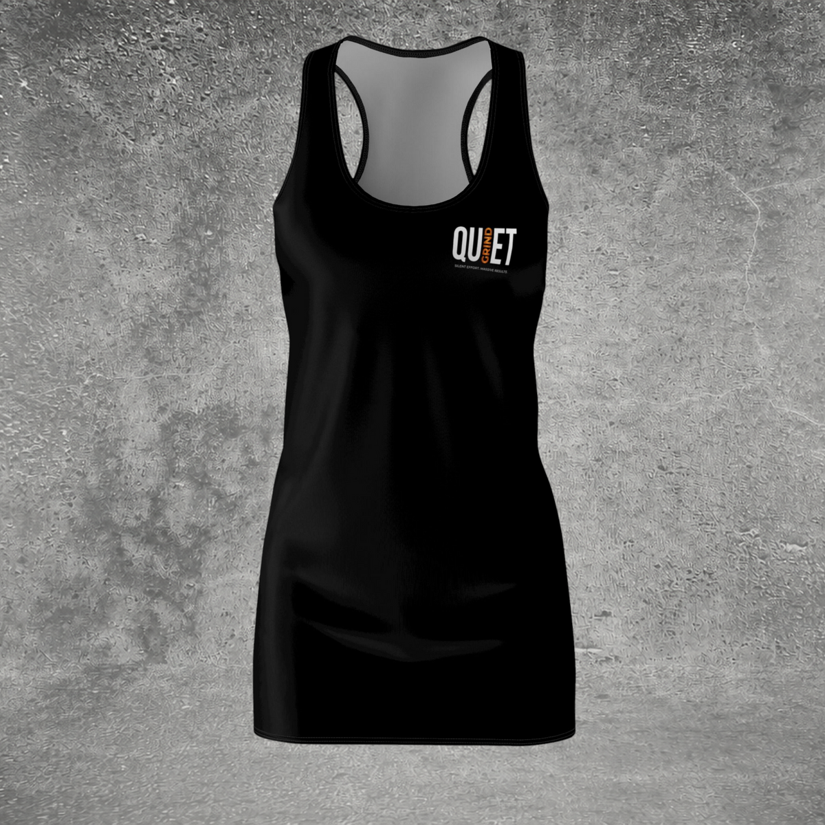 Quiet Grind Racerback Dress | Black